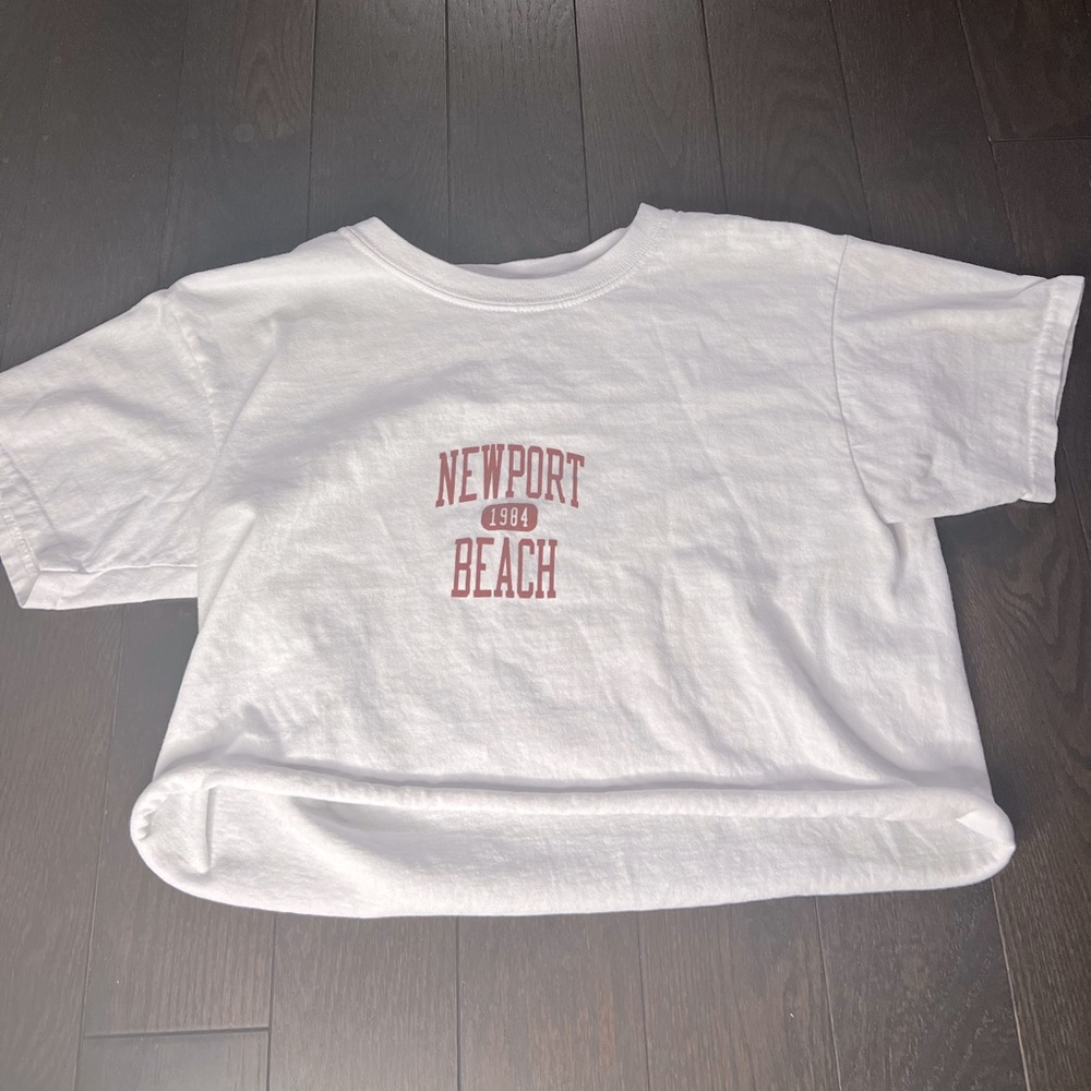 Pacsun White Cropped T-Shirt
